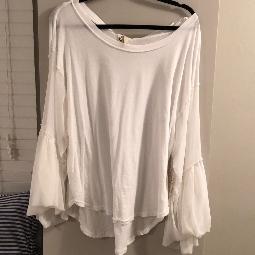 Free people mesh top